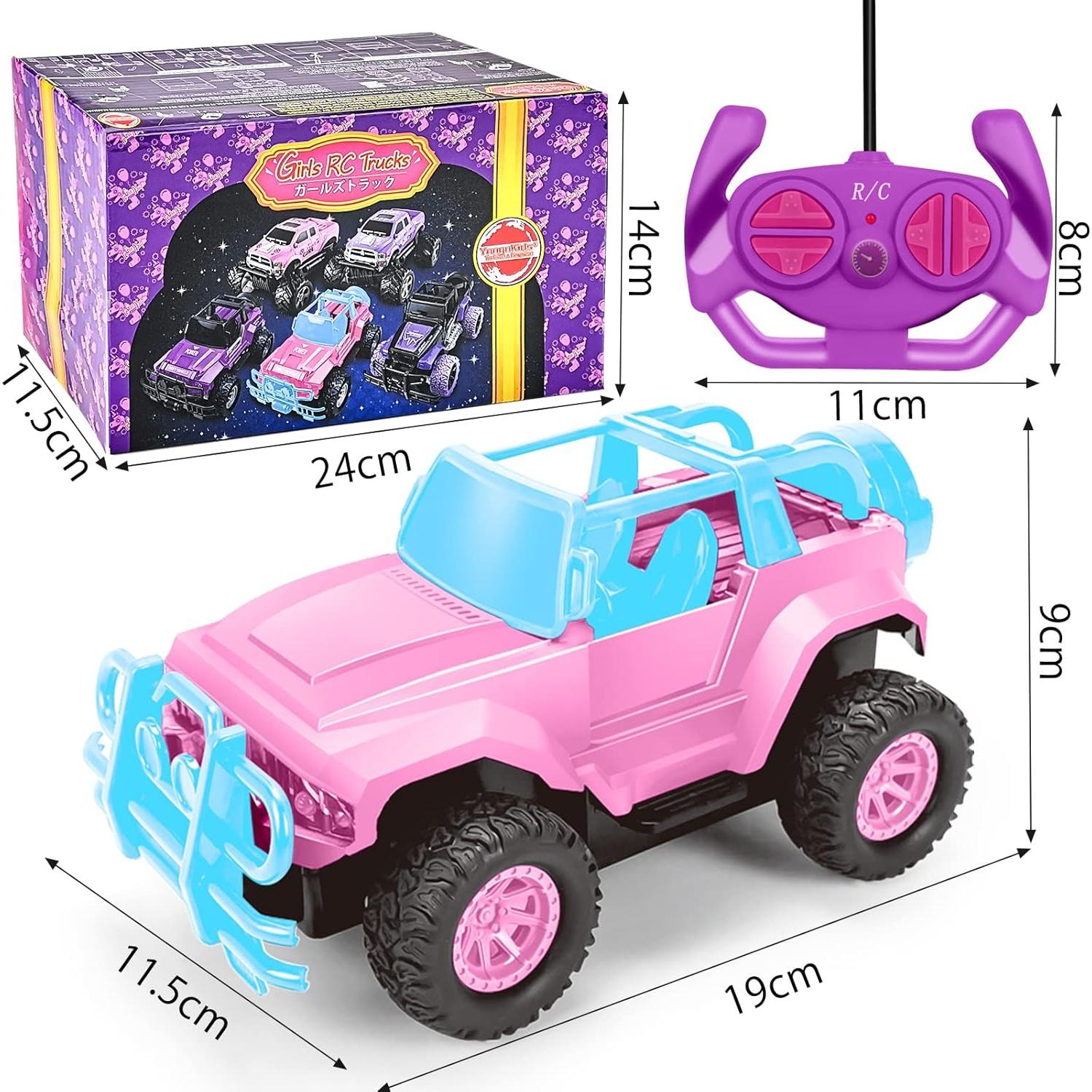 Coche RC camión monstruo Ynybusi 1:20 LED Rosa