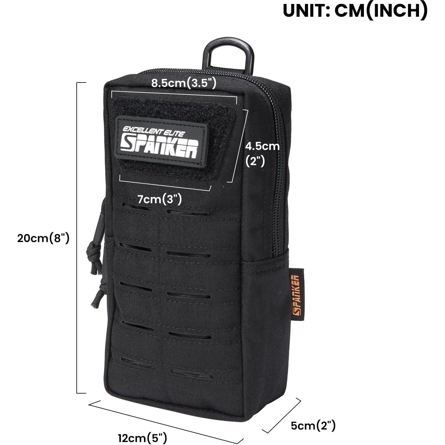 Bolsa Táctica MOLLE EDC EXCELENTE ELITE SPANKER Negra 12.7x20.3cm