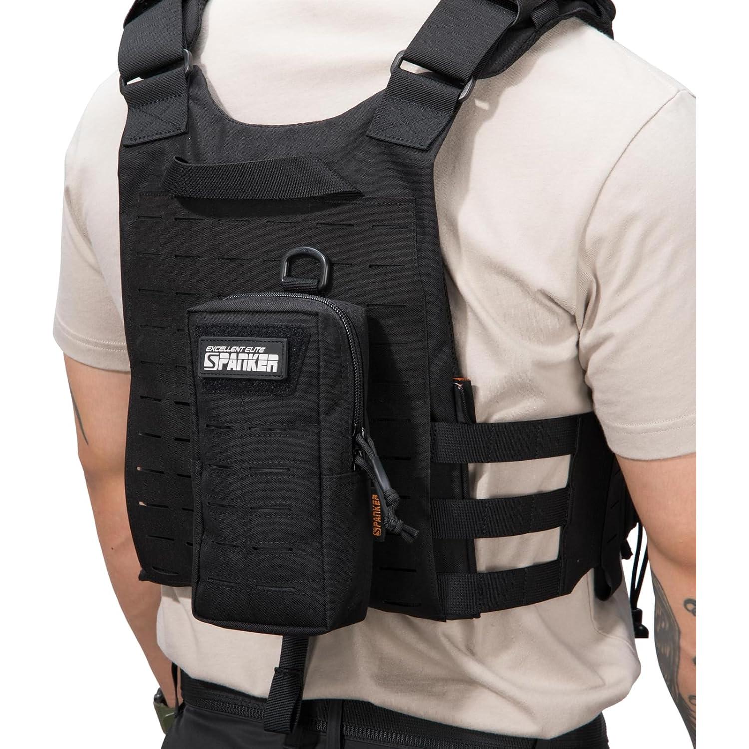 Bolsa Táctica MOLLE EDC EXCELENTE ELITE SPANKER Negra 12.7x20.3cm