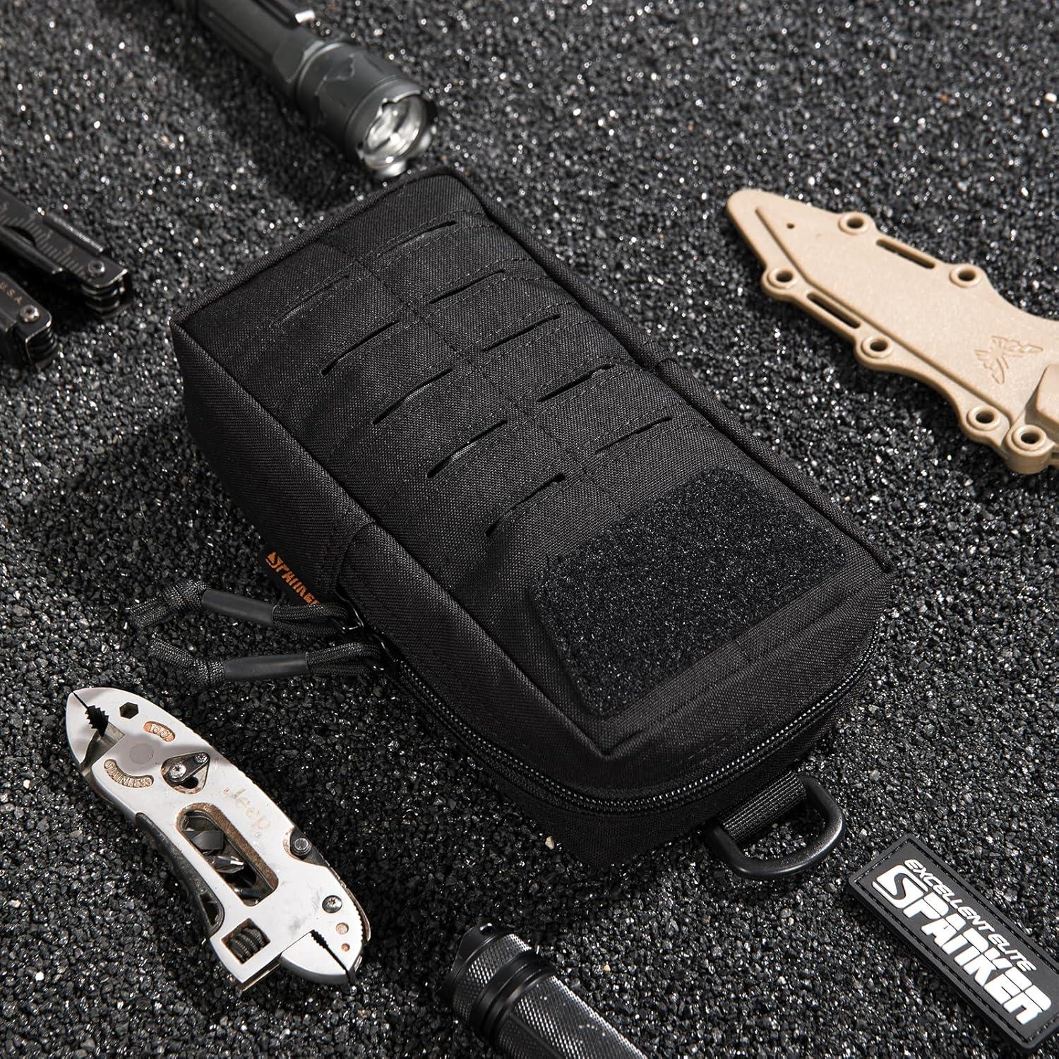 Bolsa Táctica MOLLE EDC EXCELENTE ELITE SPANKER Negra 12.7x20.3cm