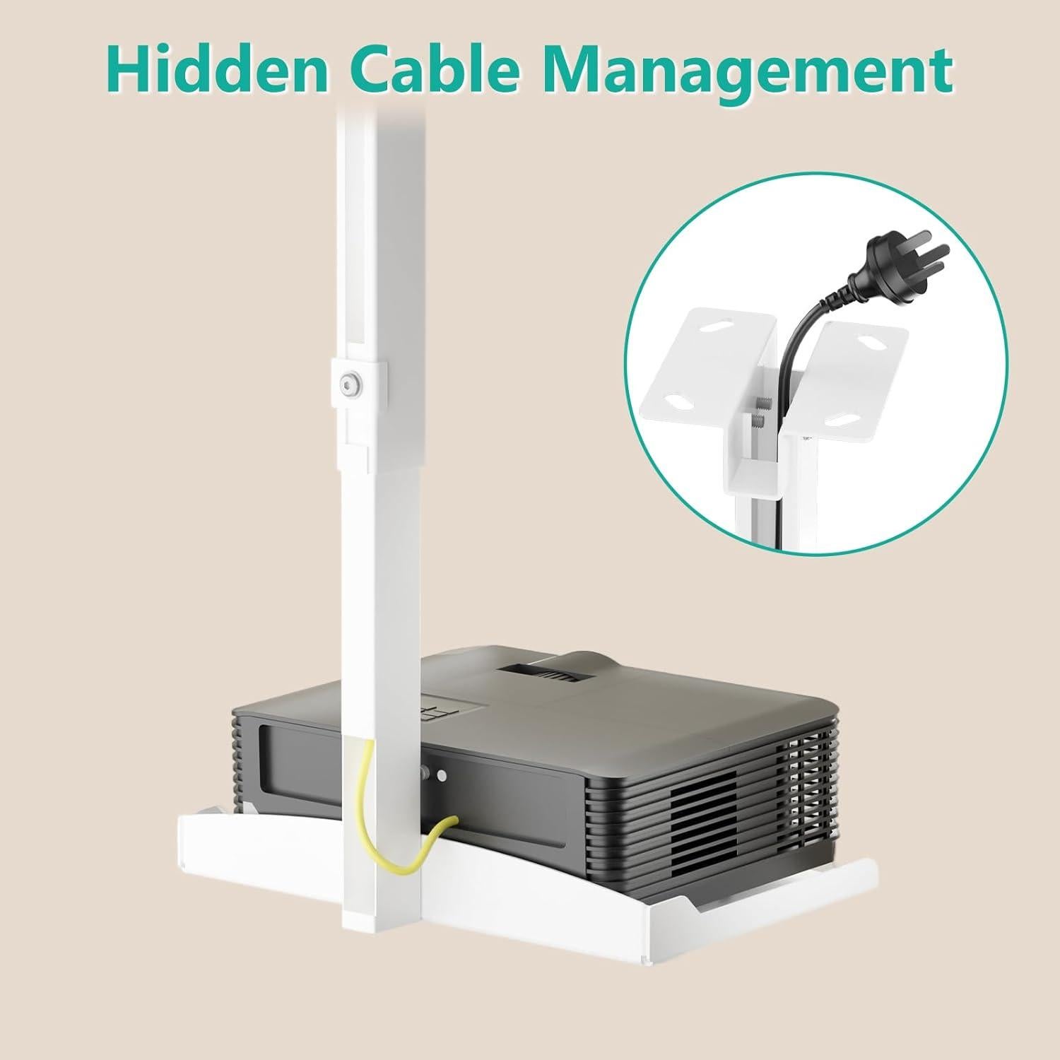 Soporte de Techo para Proyector WALI PM-005-W Blanco 10kg