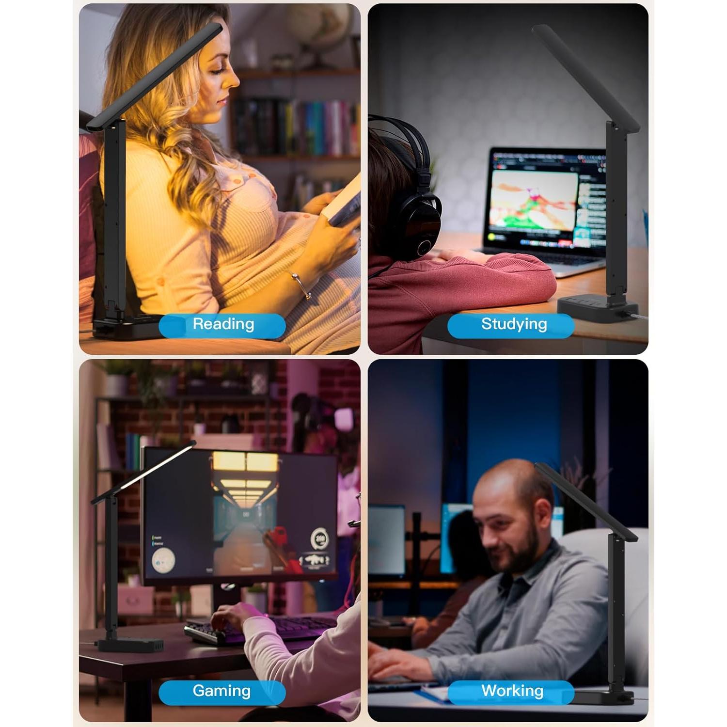 Regleta de Enchufes con Lámpara LED One Beat 5 Niveles 3 Salidas