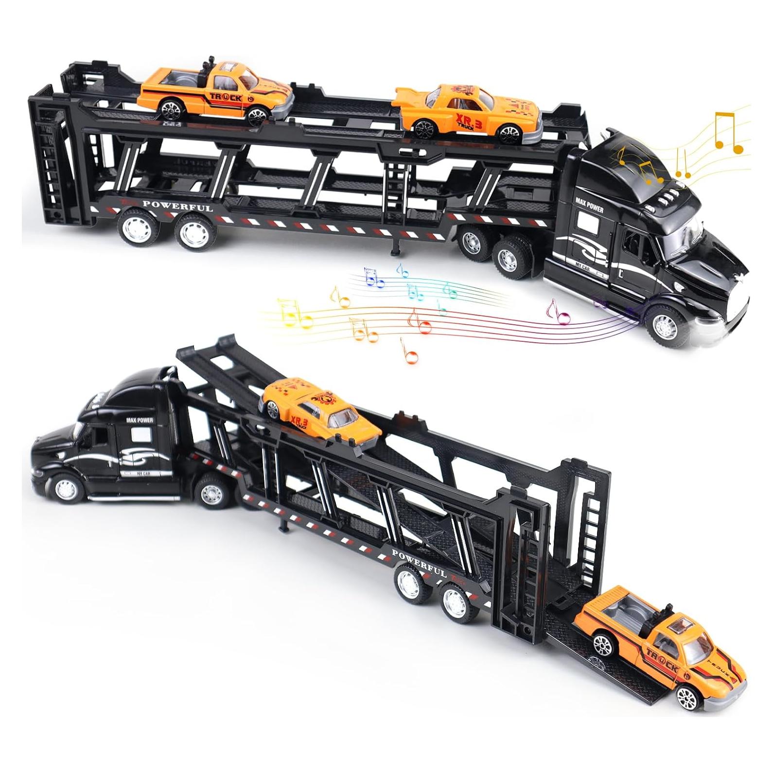 Camión Transportador de Coches CORPER TOYS con Luces y Sonidos