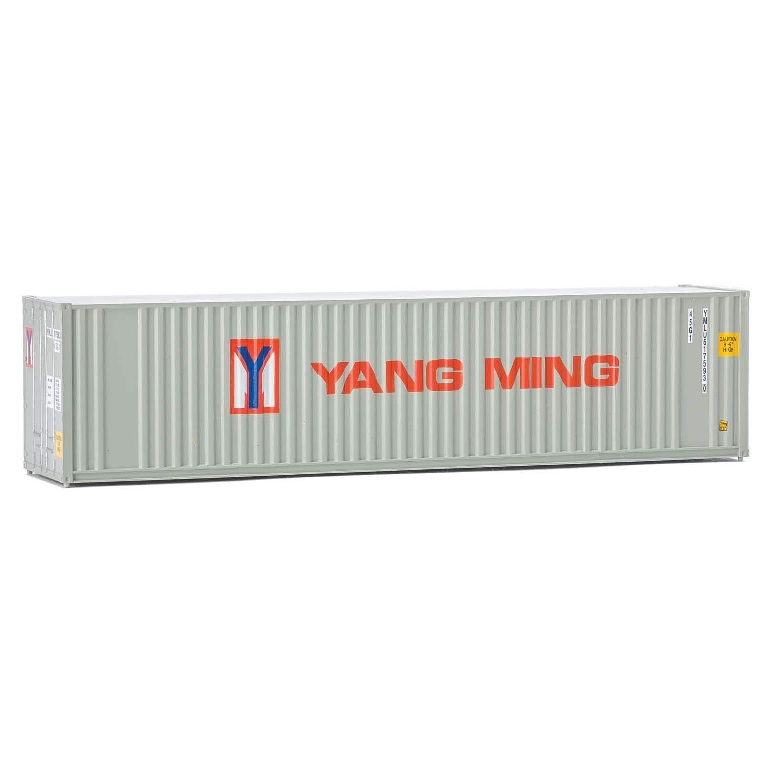 Contenedor Corrugado HO Walthers Yang Ming 40' Hi Cube