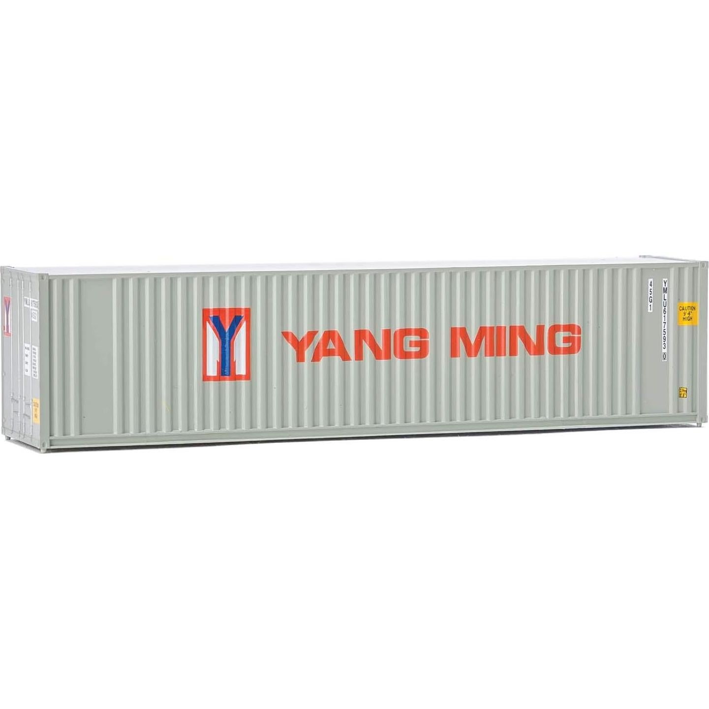 Contenedor Corrugado HO Walthers Yang Ming 40' Hi Cube