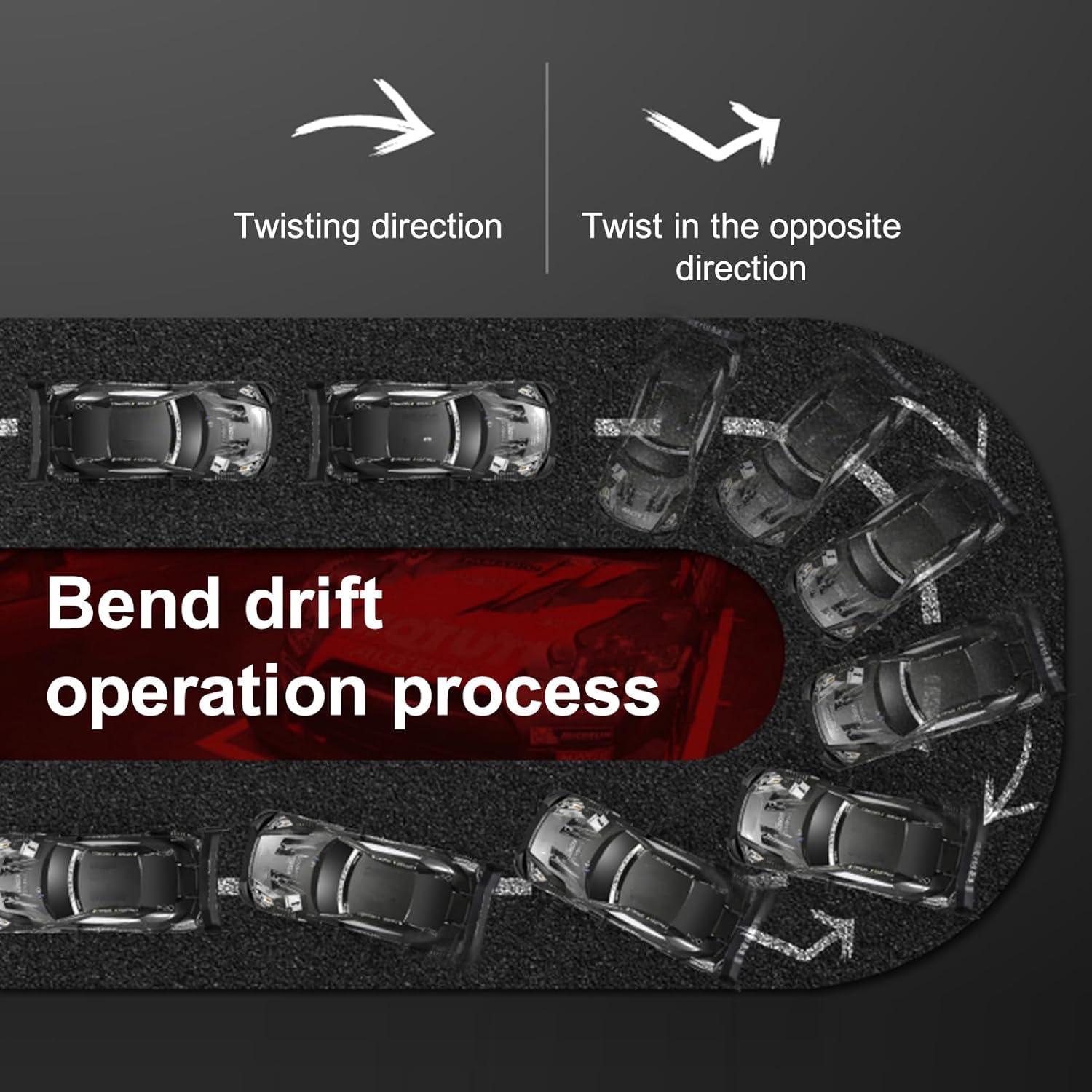 Coche RC Drift Dodoore 1:16 4WD 40 km/h Amarillo LED
