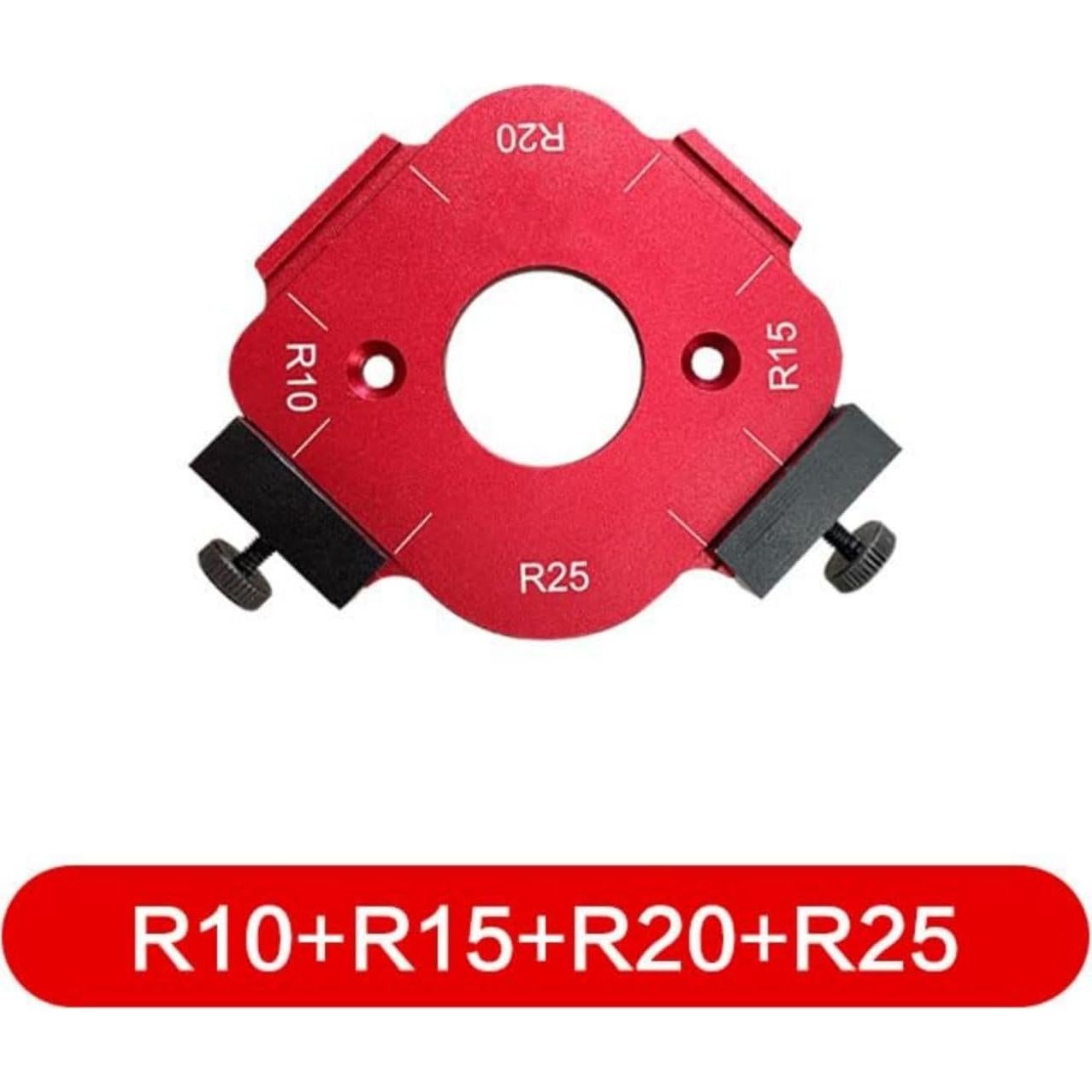 Plantilla de Router Radius Jig Partslety R10-R25 para Carpintería