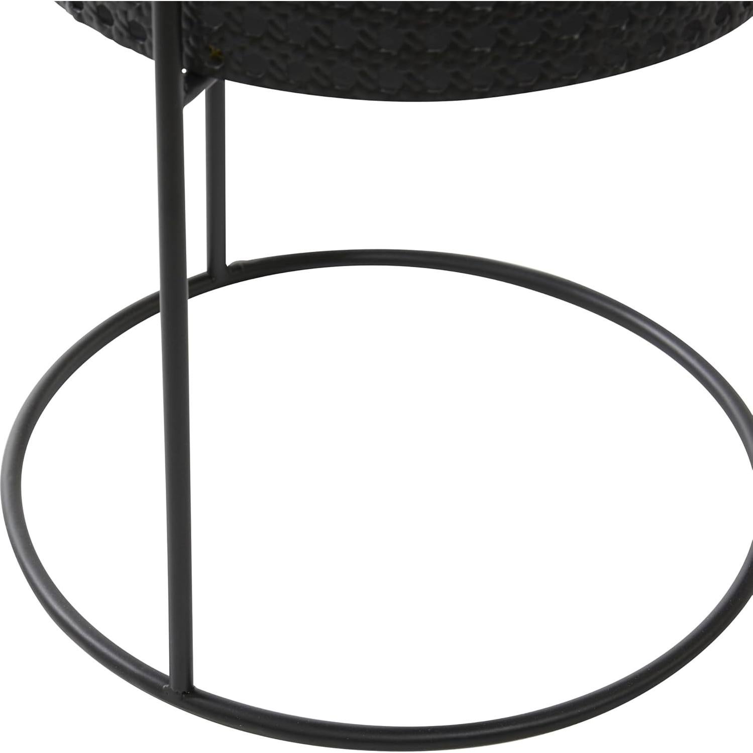 Juego de 3 Macetas Metálicas CosmoLiving 58.42 cm Negro