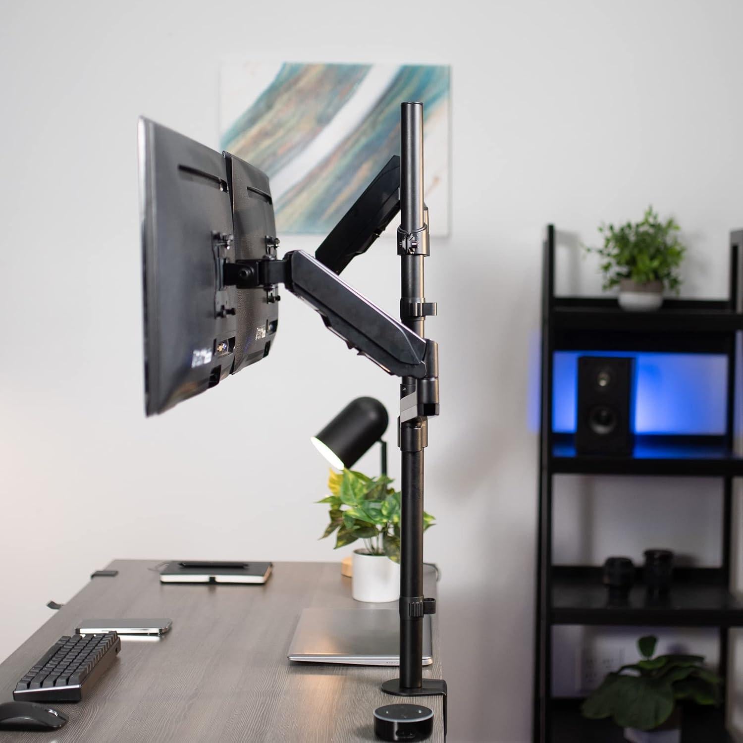 Soporte Doble para Monitor VIVO STAND-V012K Ajuste Neumático