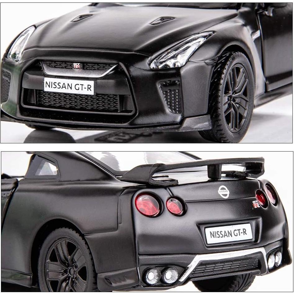 Coche GTR R35 BDTCTK a Escala 1/36 Retroceso Negro