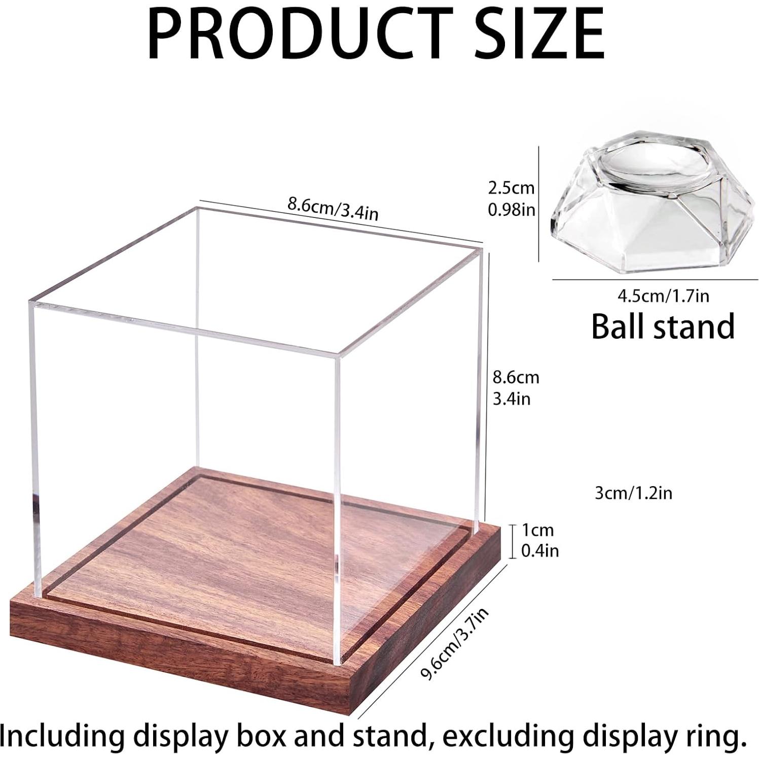 Estuche Acrílico para Pelota de Golf LiTY con Base de Madera