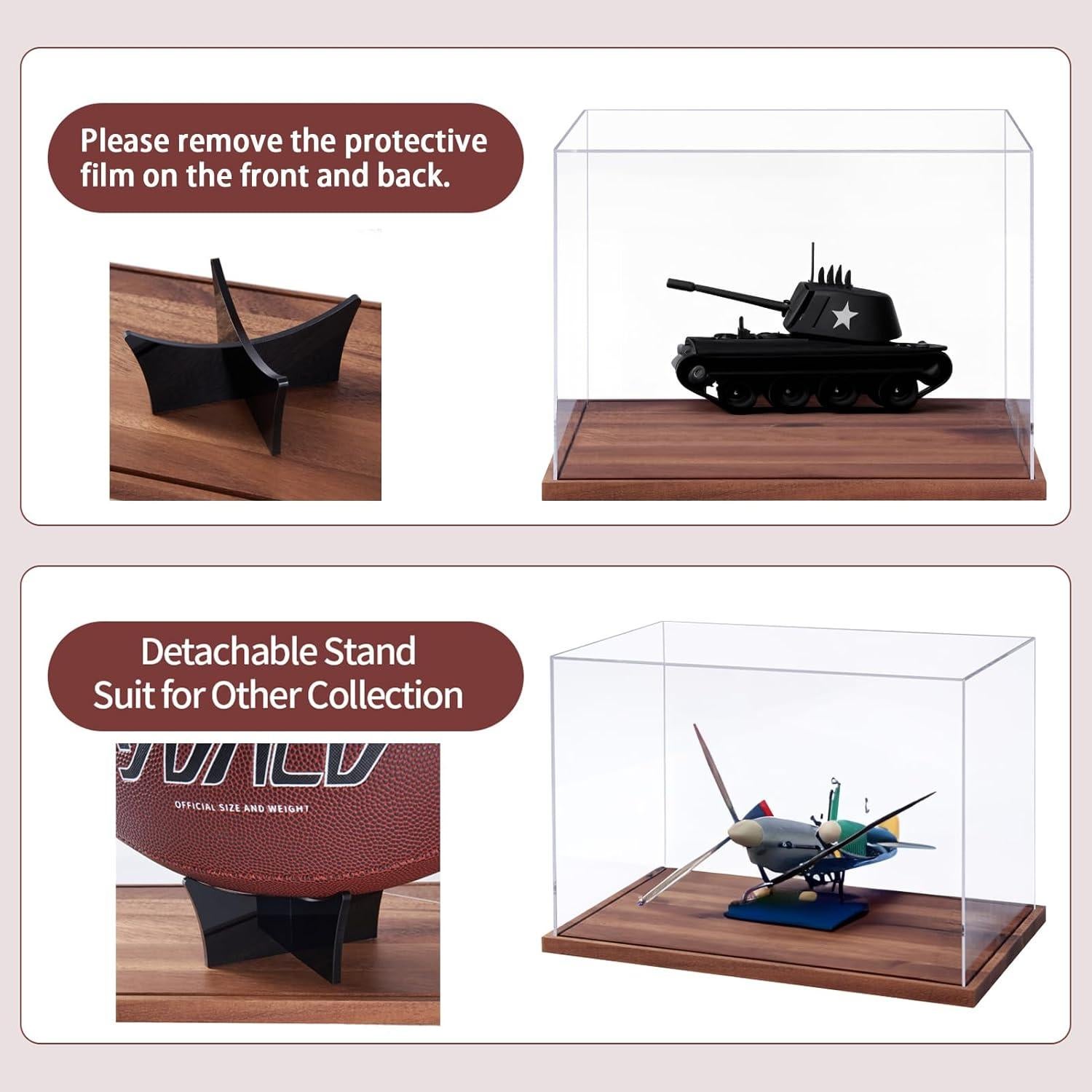 Caja de Exhibición de Fútbol Acrílica Lity 30x18x21cm