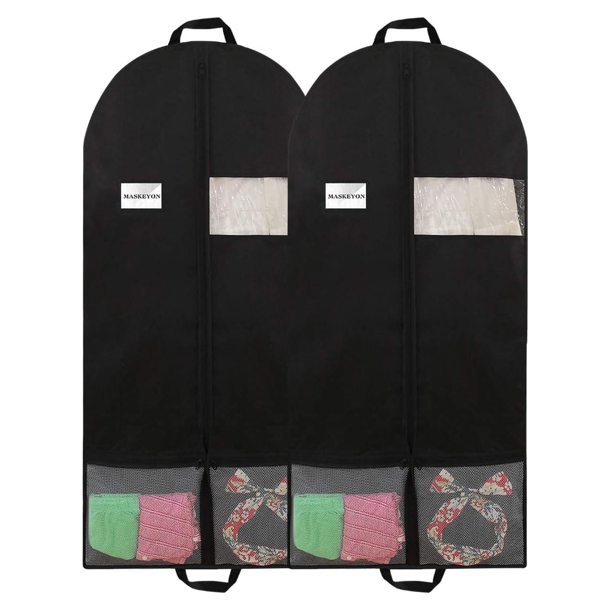 Bolsas de Ropa MASKEYON 129x58 cm con Cremallera - 2 Piezas