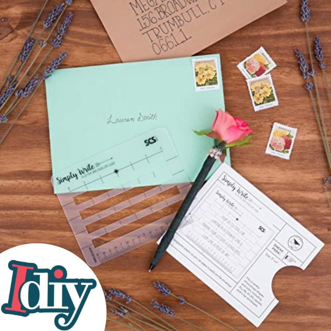 Plantilla Esténcil SCS Direct para Dirección de Sobres 12.7x10.2cm