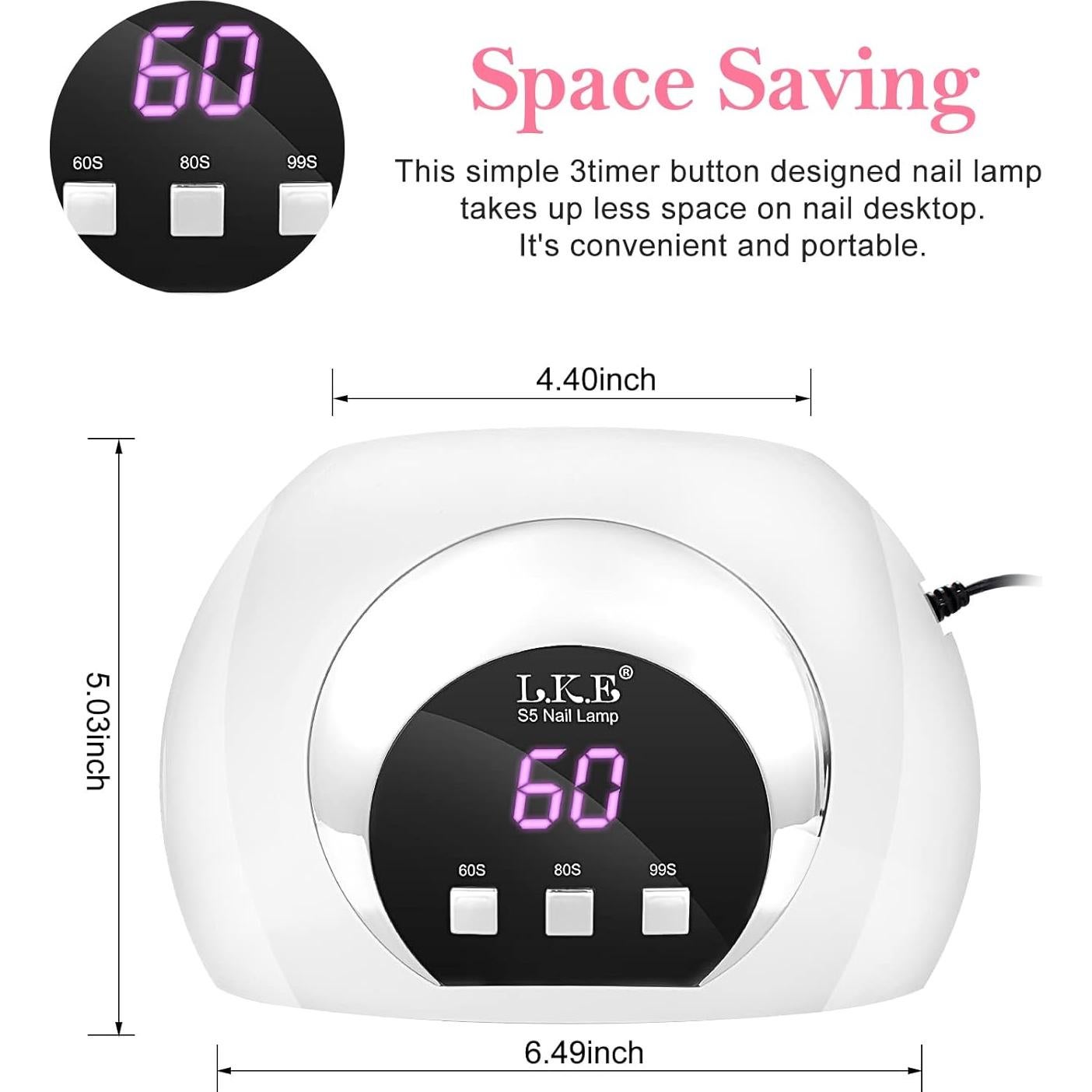 Lámpara UV LED Wisdompark S5 54W con Sensor Automático