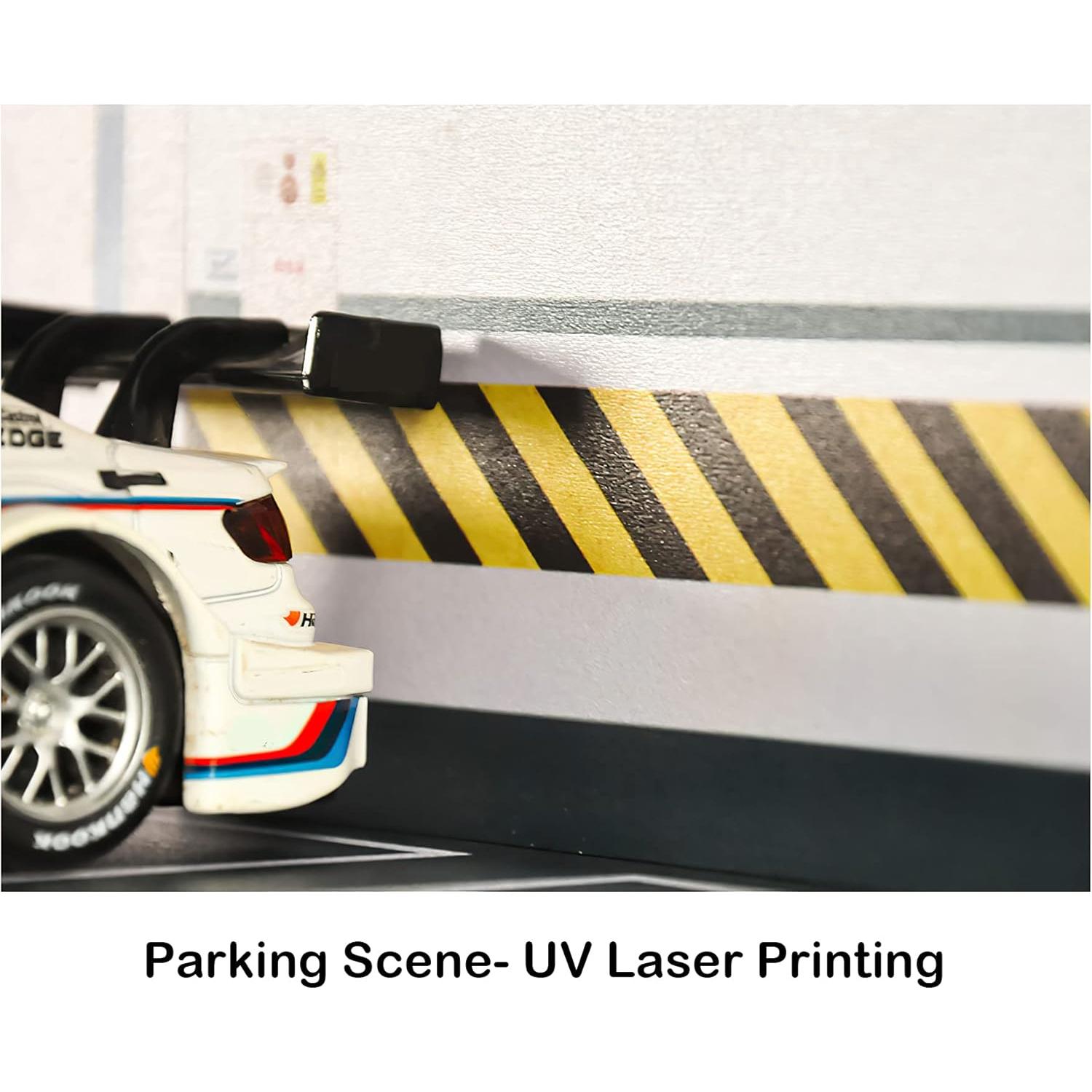 Vitrina Acrílica Bivitre 1:24 con LED 2 Parking Gray