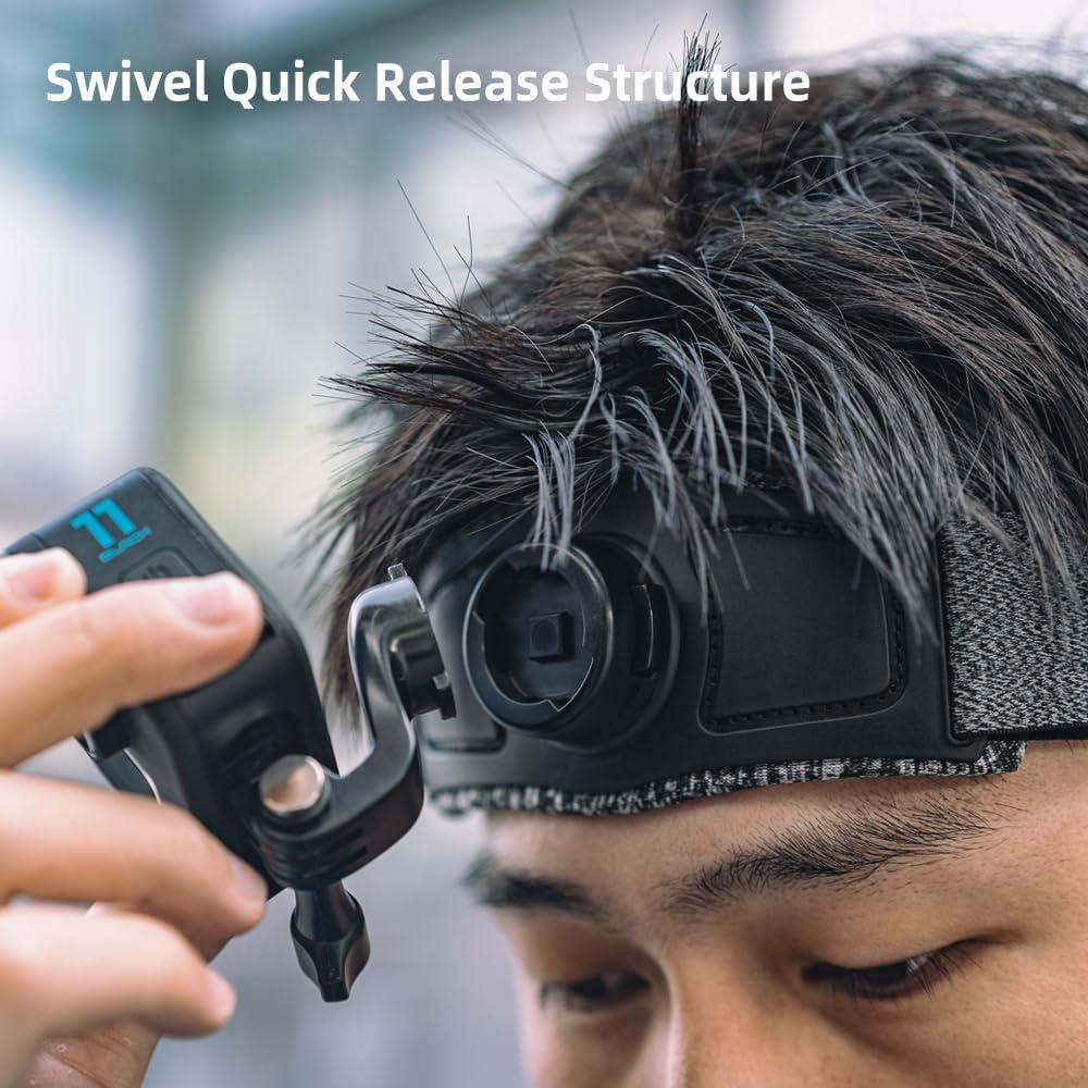 Soporte de Cabeza SUREWO Liberación Rápida para GoPro y DJI