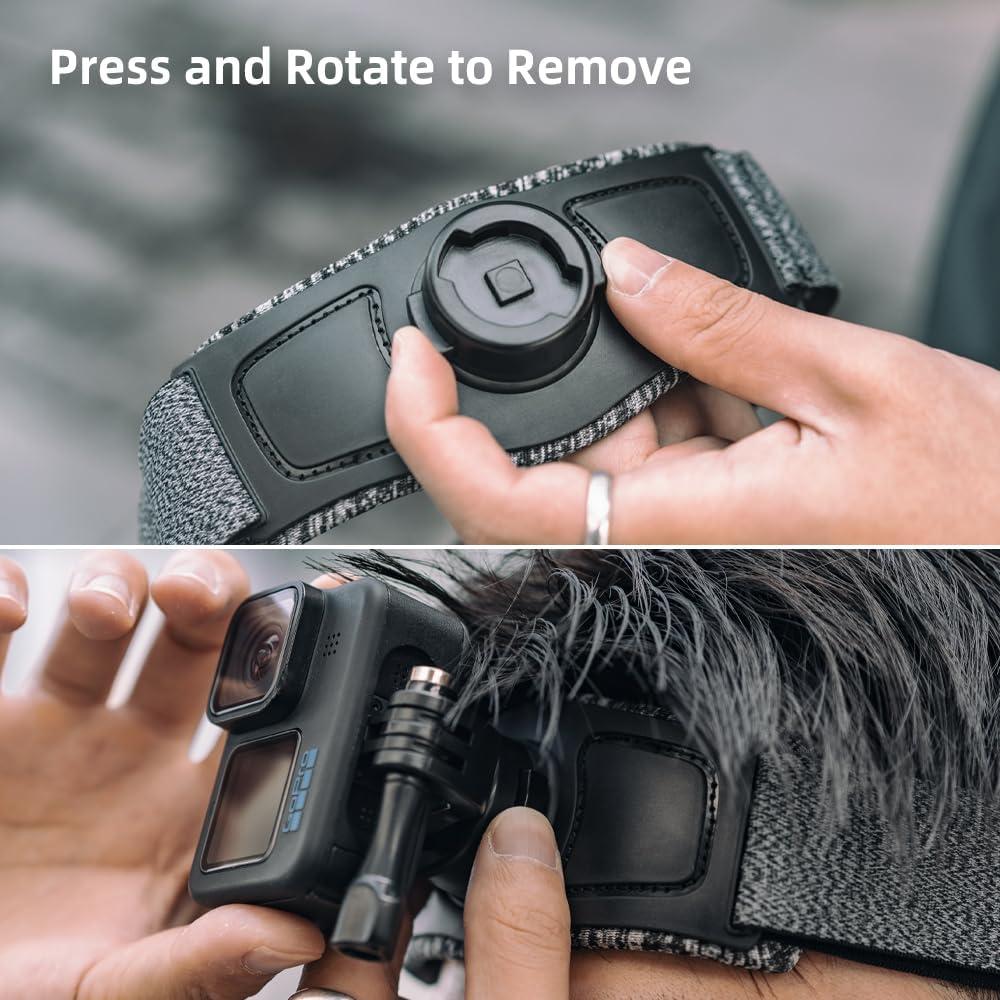 Soporte de Cabeza SUREWO Liberación Rápida para GoPro y DJI