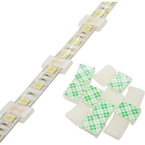 100 Soportes Transparentes para Luces de Tira LED GRIVER