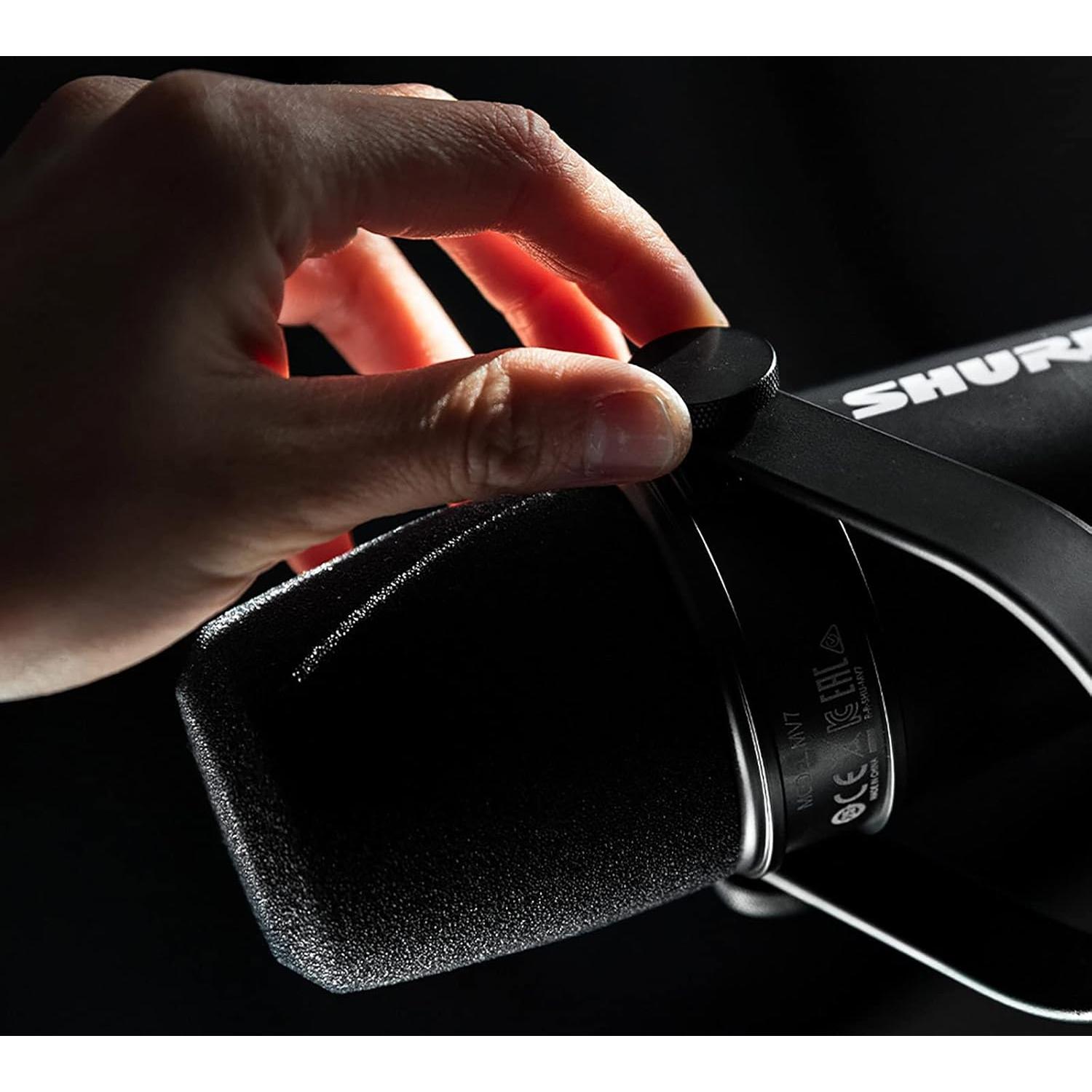 Filtro Pop Lefxmophy para Micrófono Shure MV7 - Negro