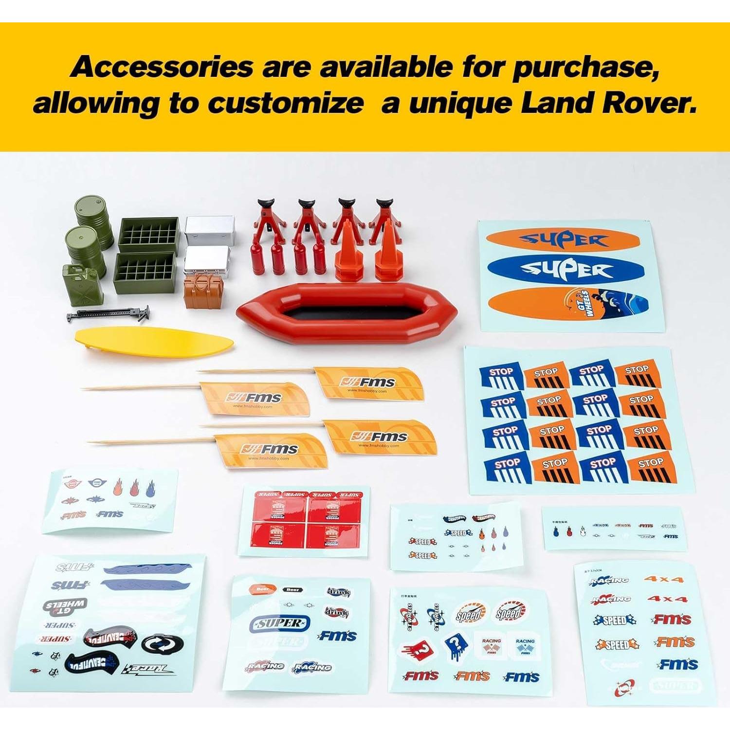 Crawler RC 1/24 FMS Land Rover Range Rover 4WD con Luz