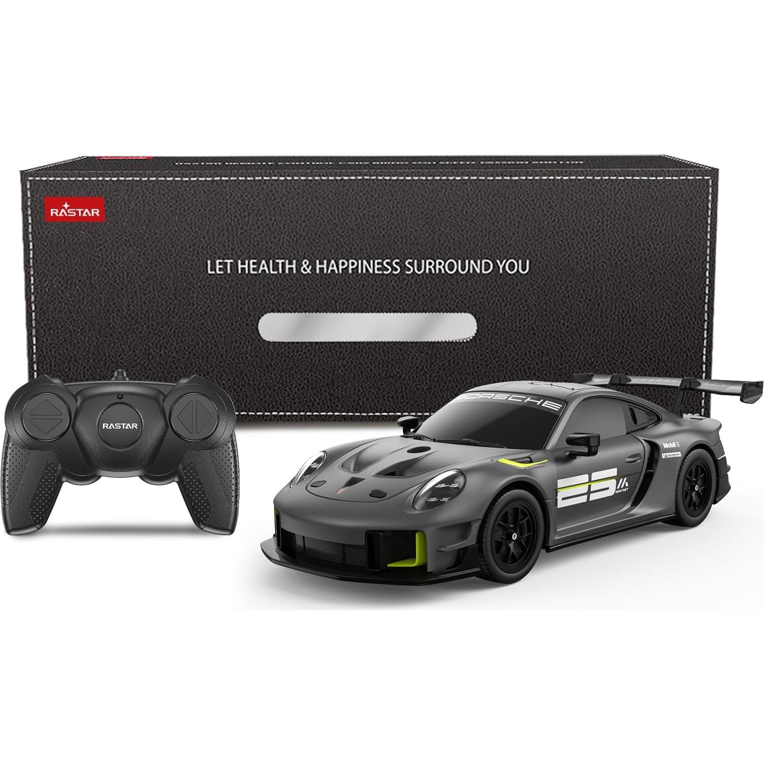 Coche RC Rastar Porsche 911 GT2 RS 1:24 Gris Control Remoto