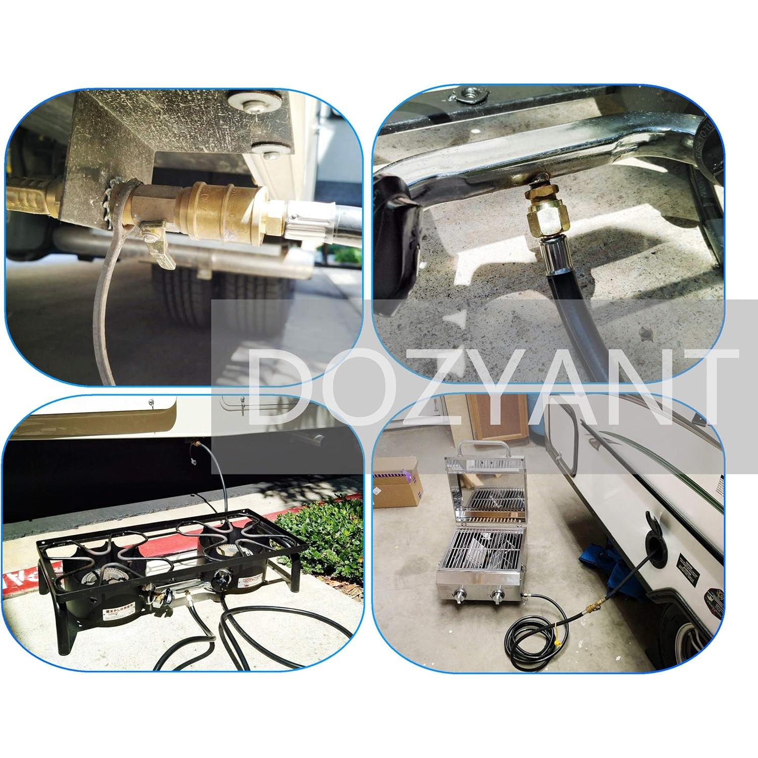 Manguera de Propano 12 Pies DozyAnt con Conexión Rápida