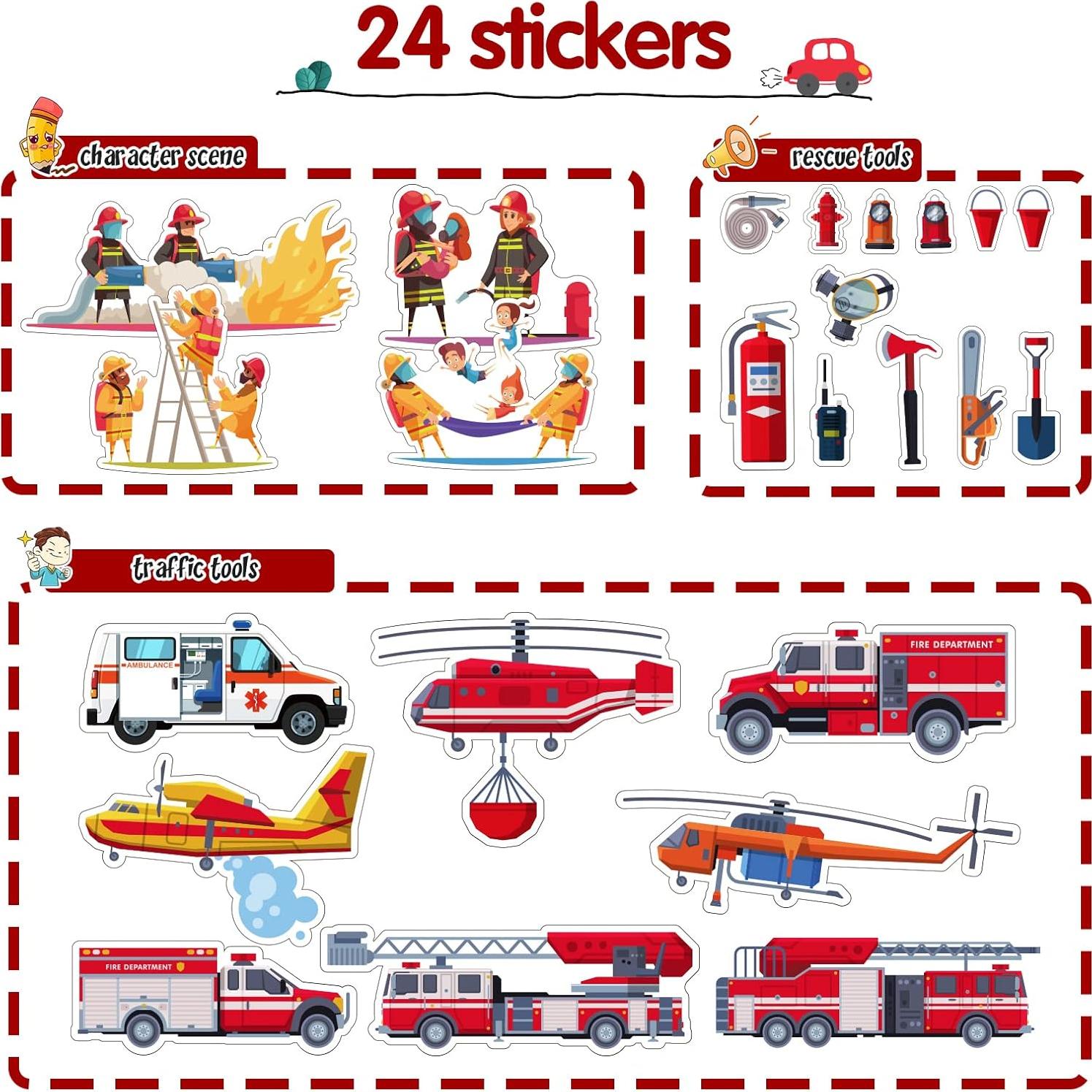 Camión de Bomberos Oriate con Remolque y Vehículos 1:64