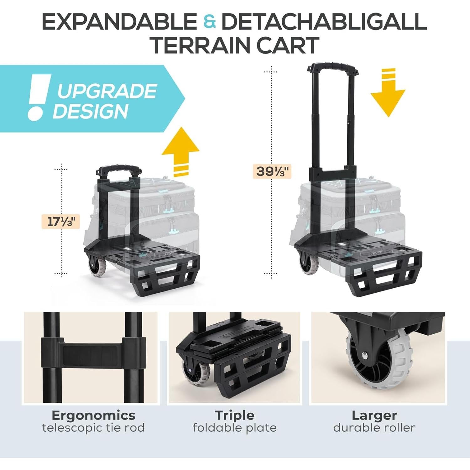 Enfriador Rodante TOURIT 28L Aislado para Camping y Playa