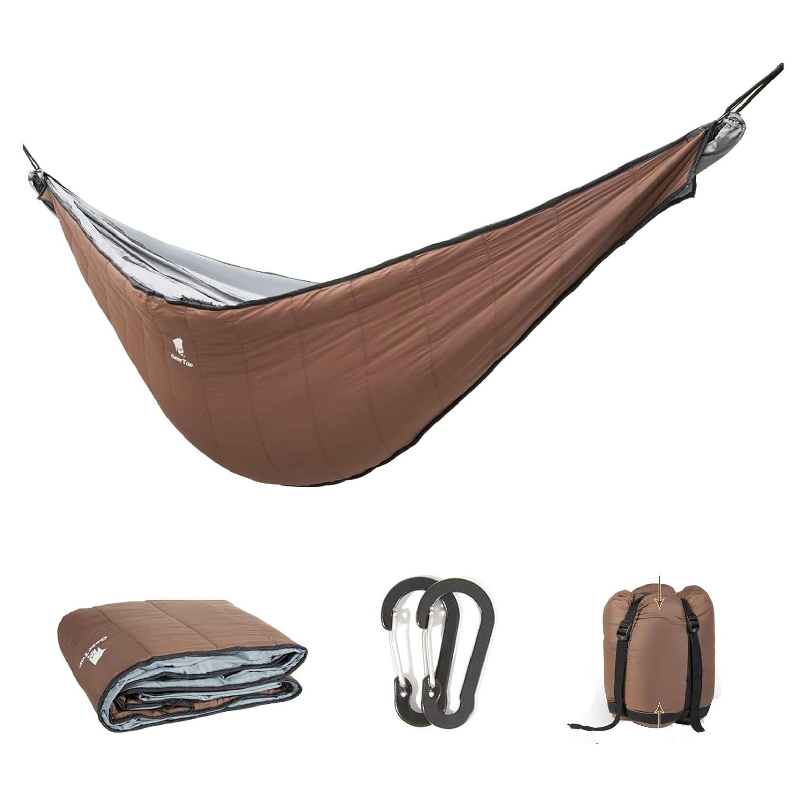 Colcha Inferior para Hamaca GEERTOP Marrón 238.8x134.6 cm