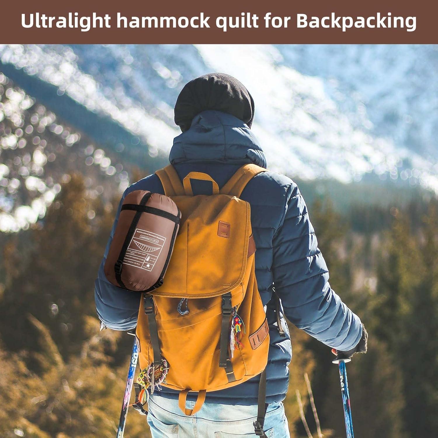 Colcha Inferior para Hamaca GEERTOP Marrón 238.8x134.6 cm