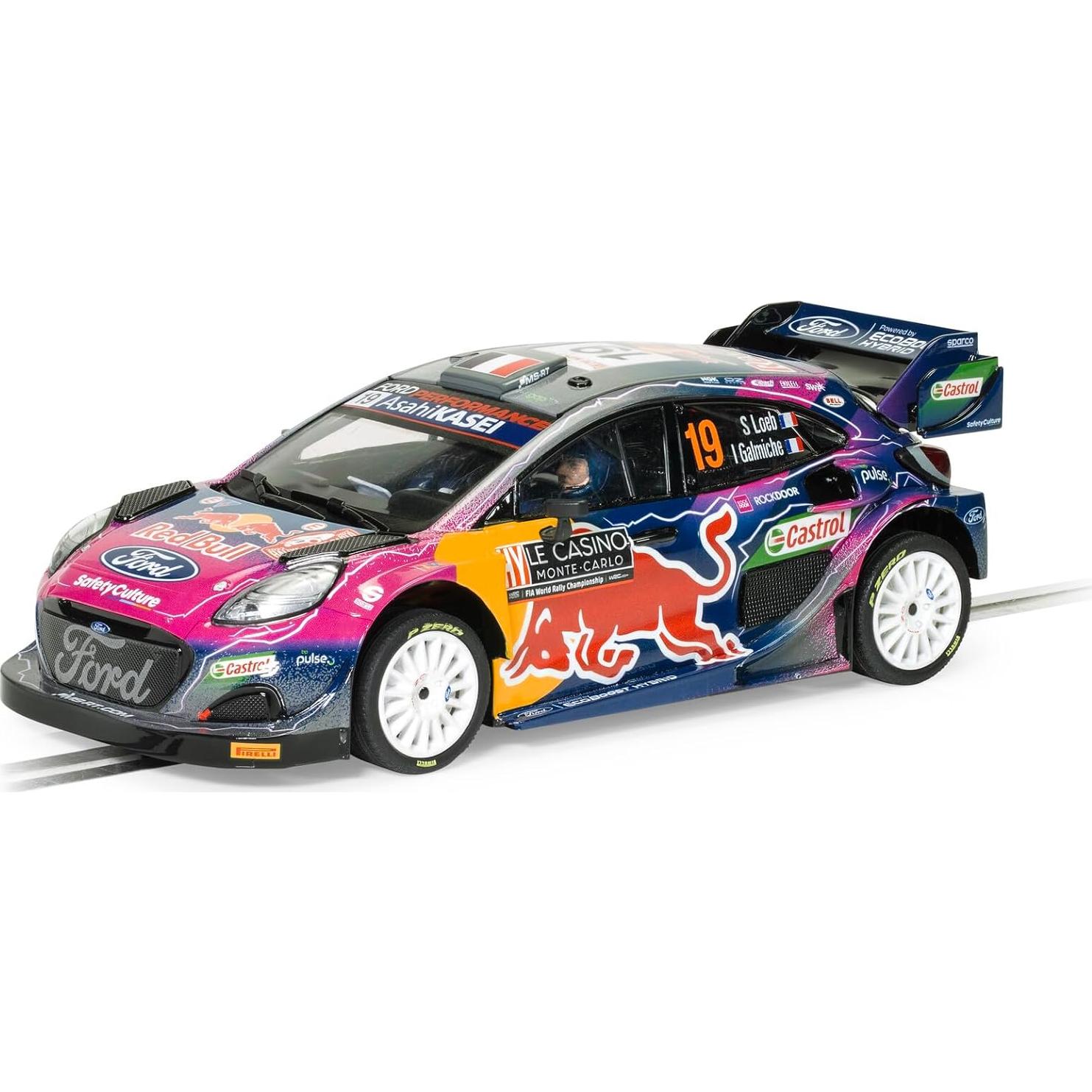Coche Slot Scalextric Ford Puma WRC 1:32 Redbull #19 Loeb