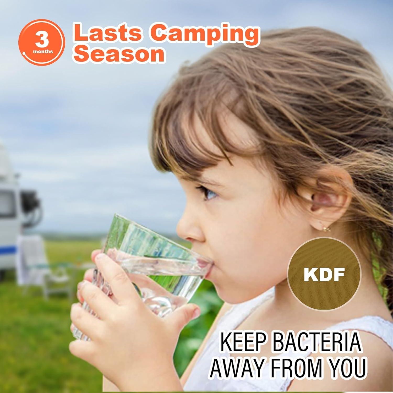 Filtro de Agua Inline WELLUCK RV Camper 2 Paquetes 5 Capas