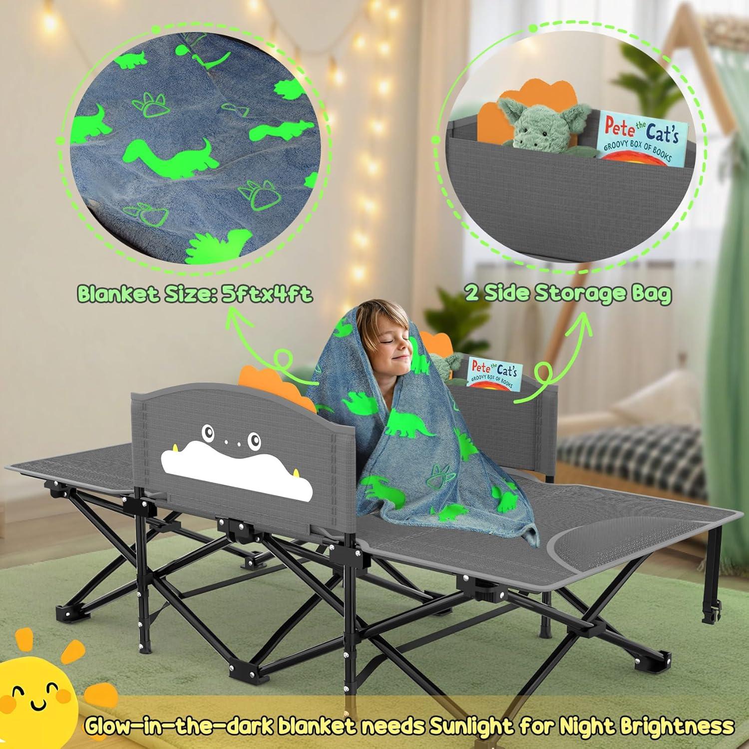 Cuna Plegable Slendor para Niños Gris 1.42m, Soporta 150 Kg