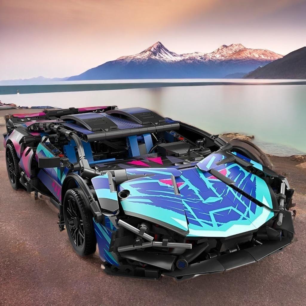 Bloques de Construcción Auto Deportivo PinkBee 1:14 806 Piezas