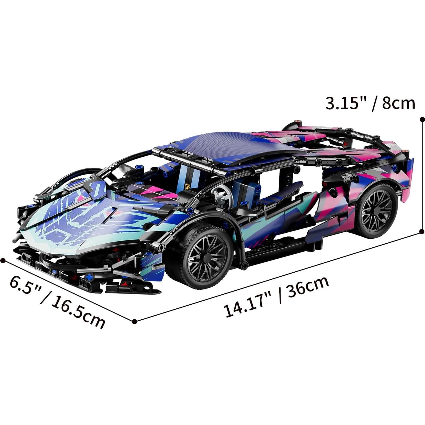 Bloques de Construcción Auto Deportivo PinkBee 1:14 806 Piezas