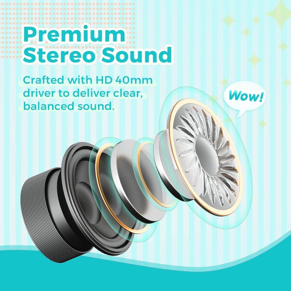 Auriculares A63 para Niños con Limitador de Volumen 85dB