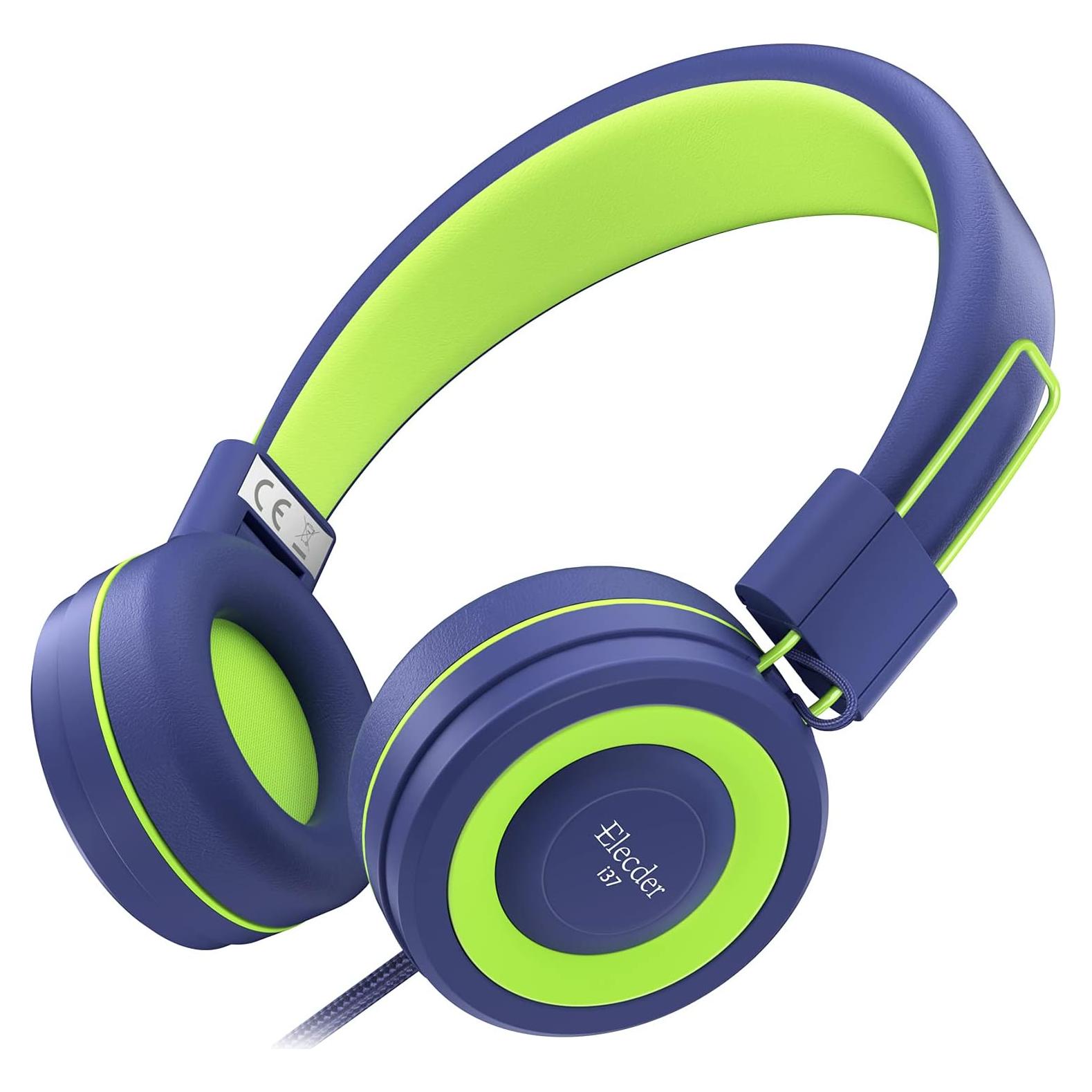 Auriculares Plegables Elecder i37 para Niños Azul Marino 3.5mm