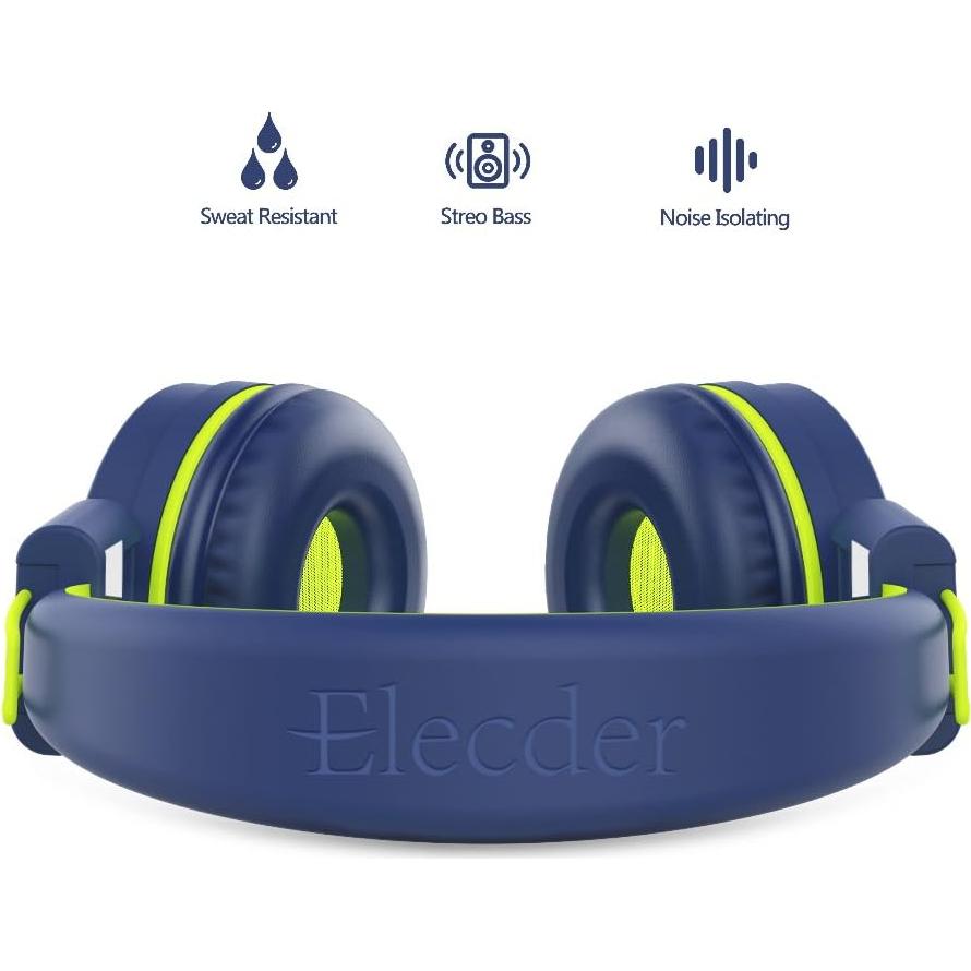 Auriculares Plegables Elecder i37 para Niños Azul Marino 3.5mm