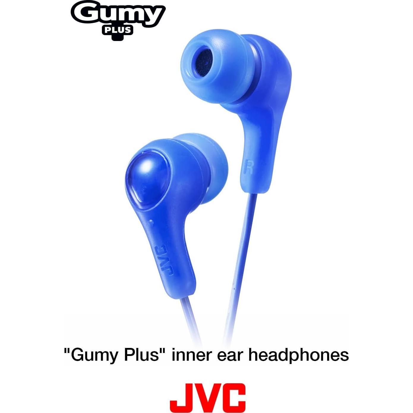 Auriculares In Ear JVC Gumy HAFX7A Azul, Sonido Aislante