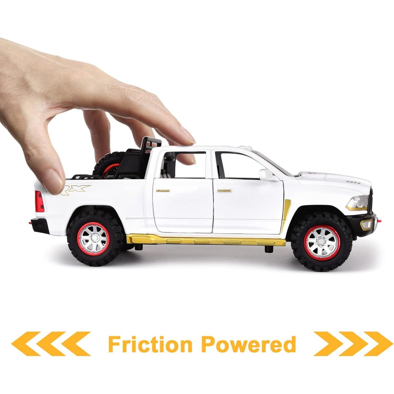 Camioneta RAM 1500 de Metal Fundido con Luces y Sonido