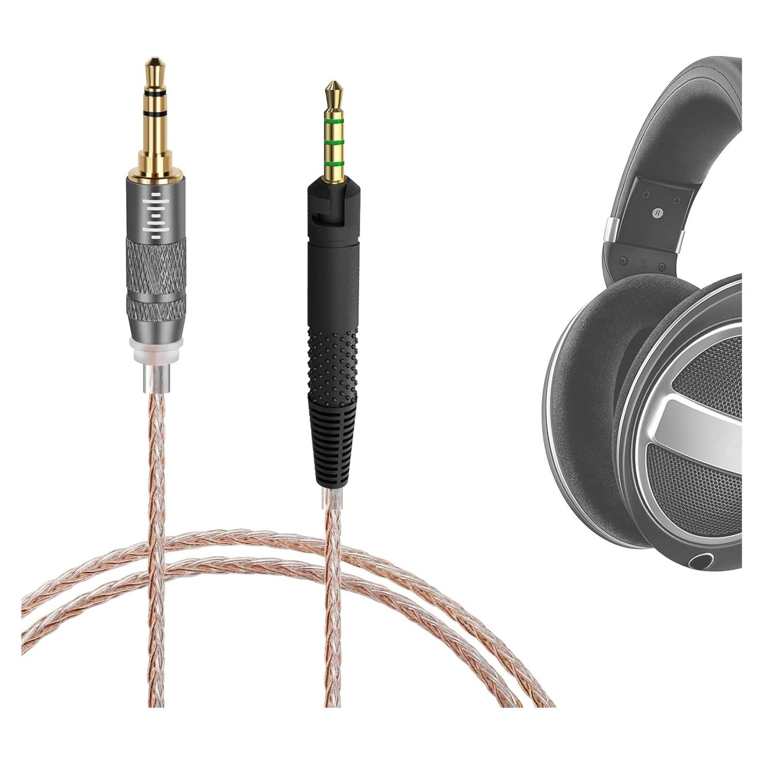 Cable GEEKRIA Apollo 1.2m para Auriculares Sennheiser HD 620S/599/598