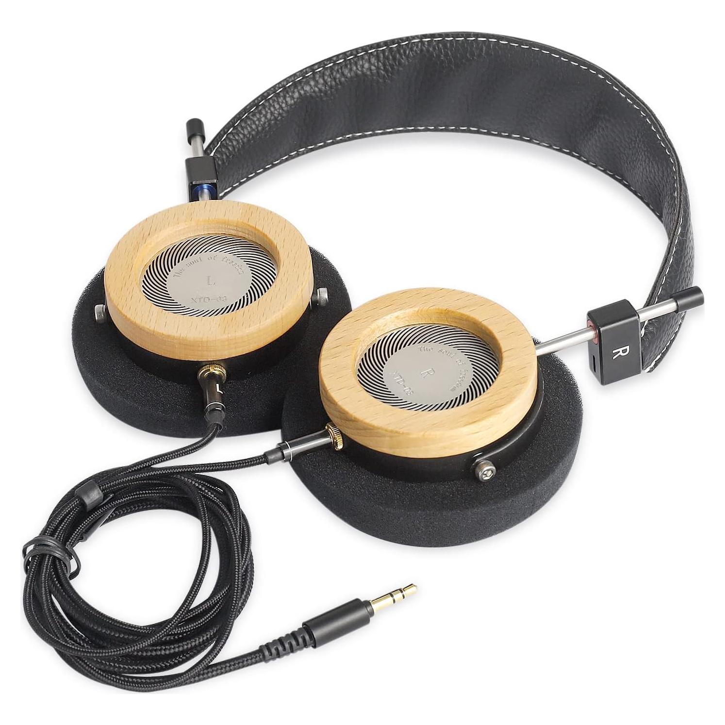 Auriculares Abiertos OKCSC WTD-3 de Madera de Arce 40mm