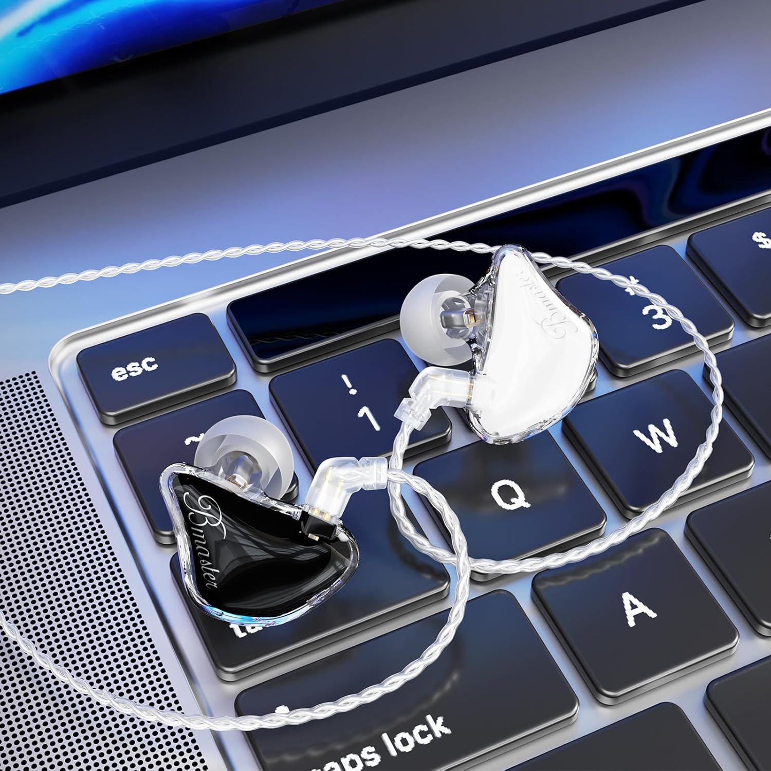 Auriculares Intrauditivos BASN Bmaster Pro 2-Pin HiFi Estéreo