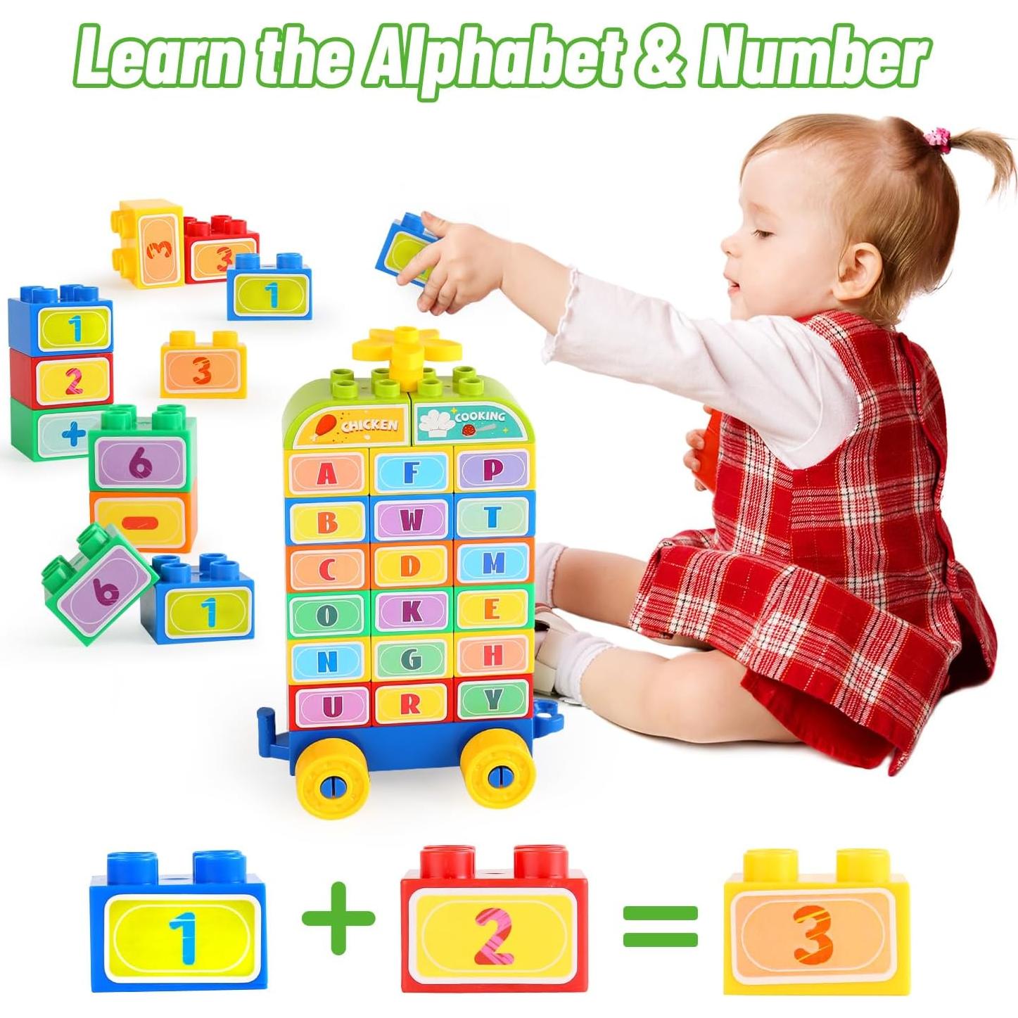 Bloques de Construcción VConejo 155 Piezas para Niños 2-4 Años