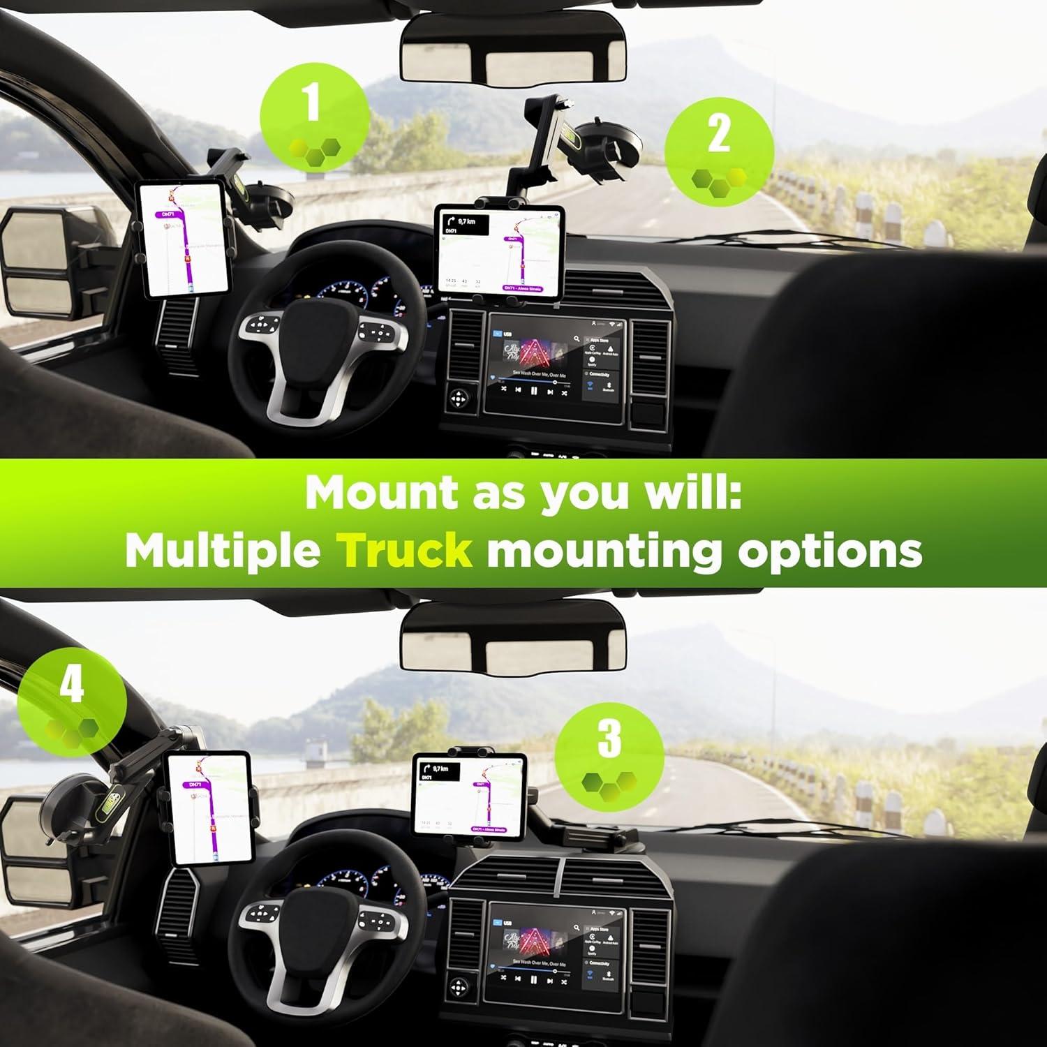 Soporte de Tablet Truckules para Camión con Ventosa Fuerte 42.4 cm