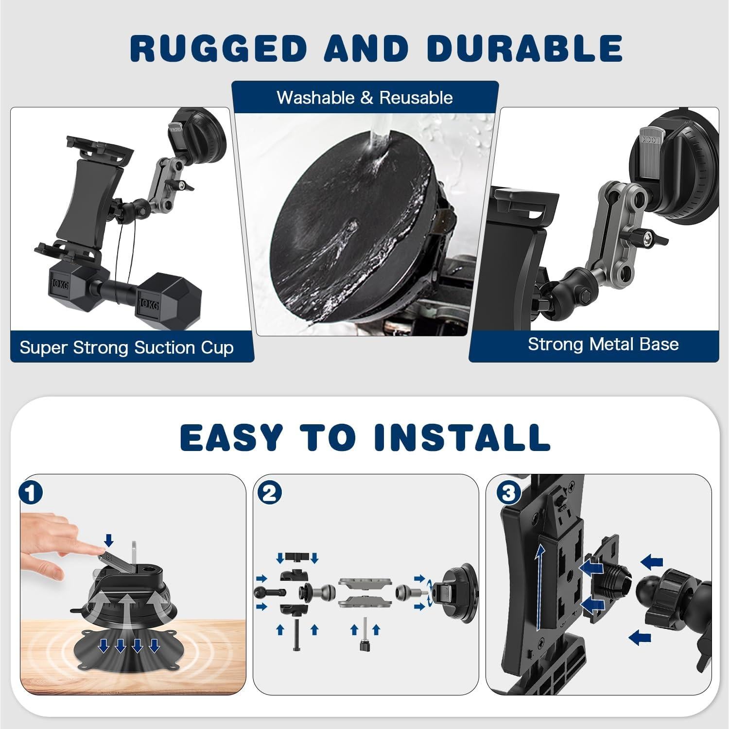 Soporte para Tablet BAISHUN 360° para Coche y Camión