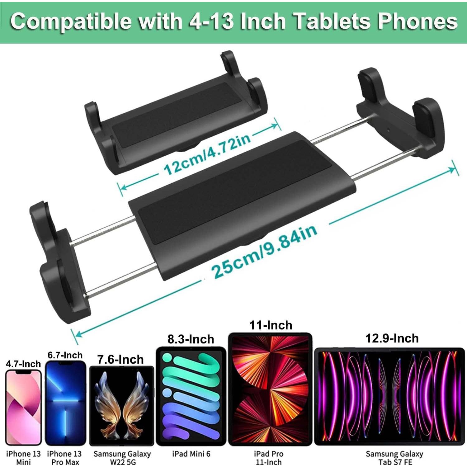 Soporte de Tablet y Teléfono Cuxwill para Coche 4-13"