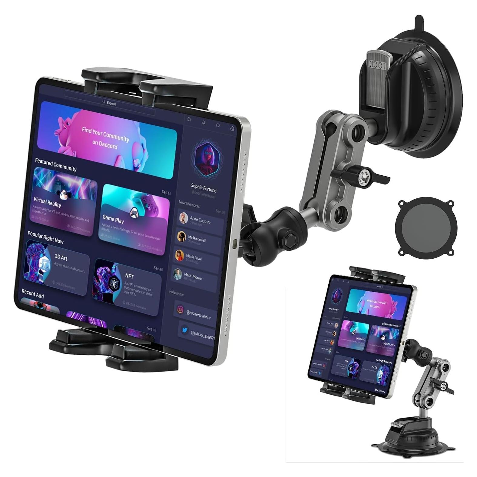 Soporte para Tablet de Coche BAISHUN Ajustable 360° Negro