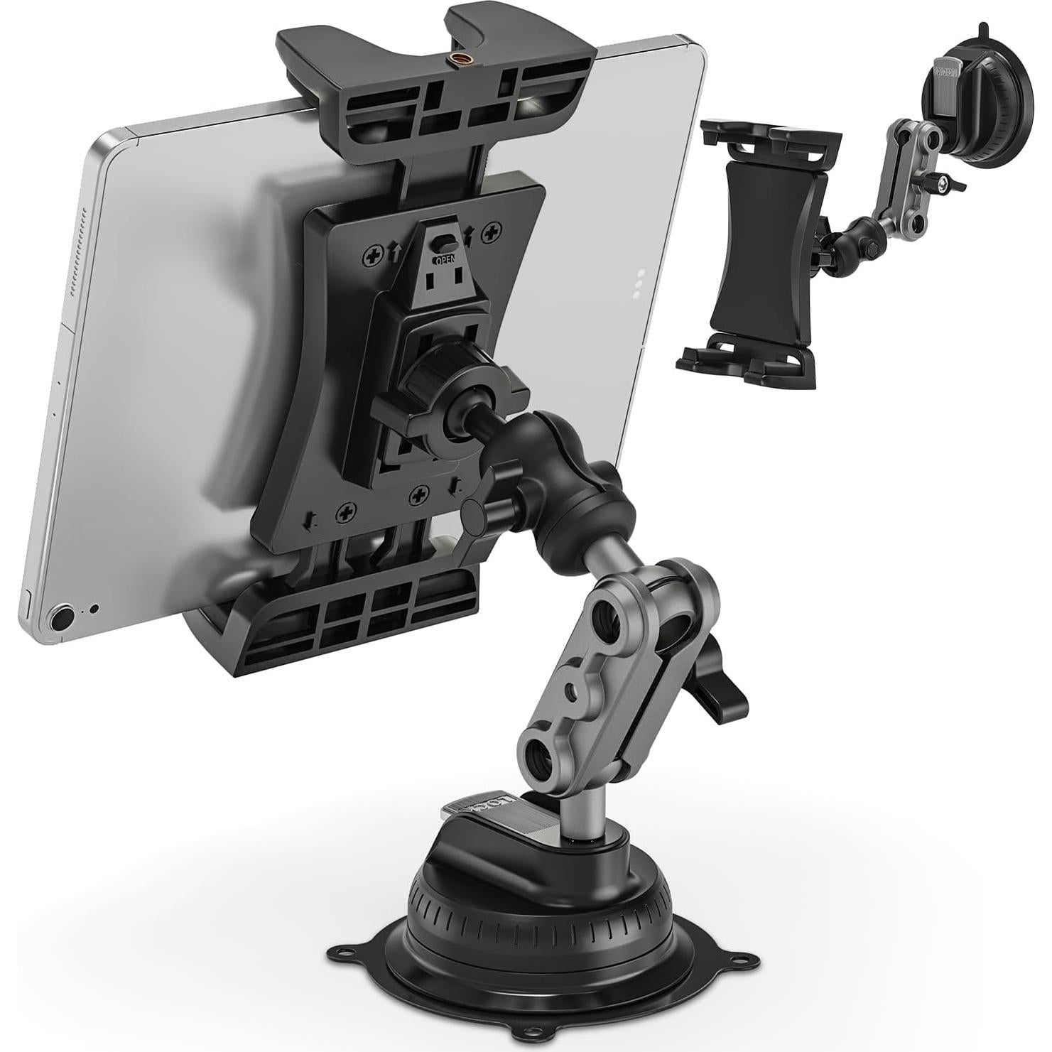 Soporte para Tablet de Coche BAISHUN Ajustable 360° Negro